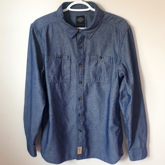 Harley Davidson Button Down Shirt Size Medium - Picture 1 of 6